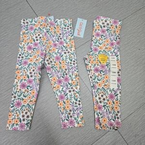 Toddlers Girl 'Floral Leggings- Cat & Jack (18m) set of 2pcs